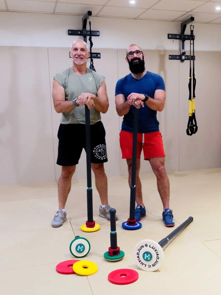 didier zoîa coach et recordman macebell et aurélien broussal préparateur physique mondialement reconnu